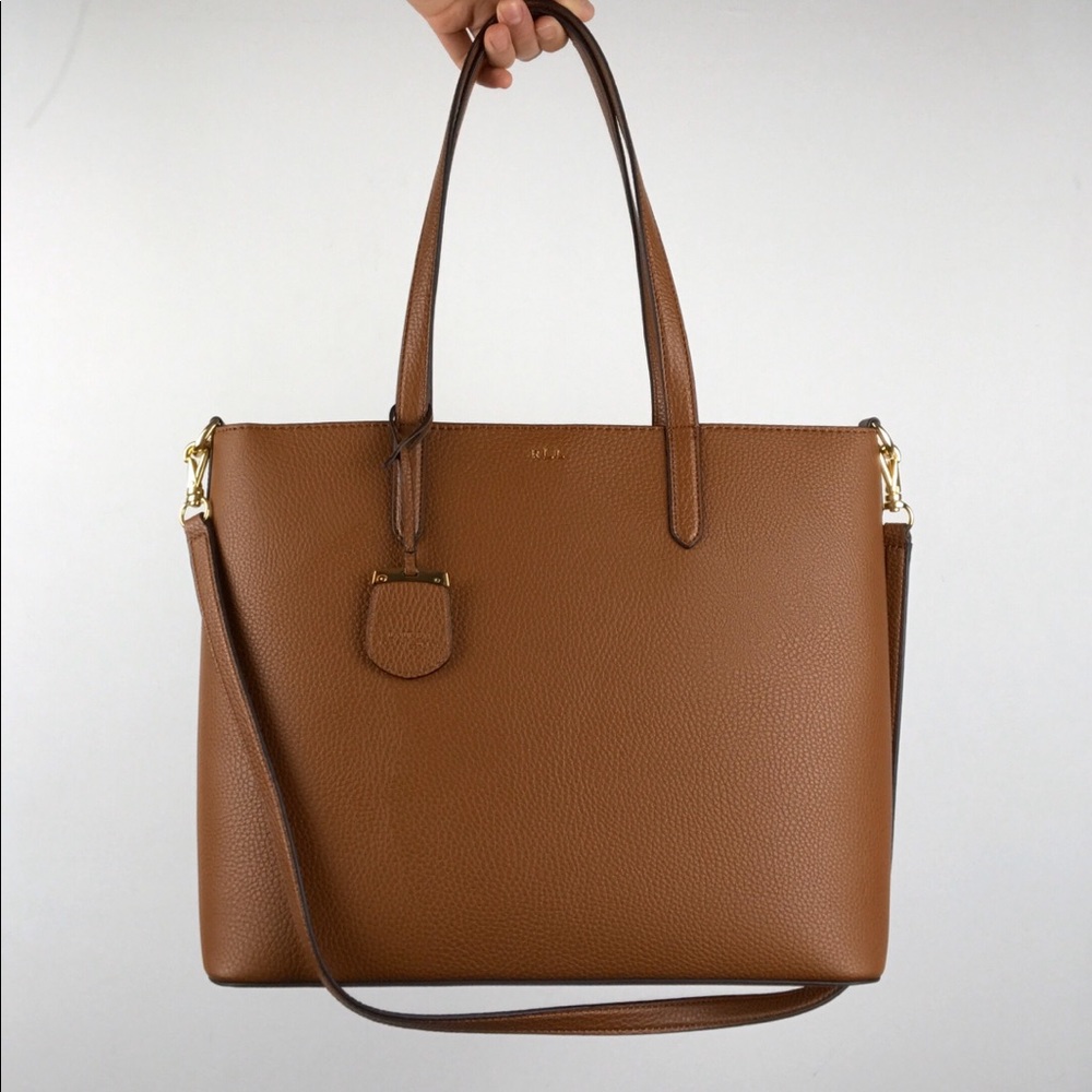 Ralph Lauren Prespring 19 OP Pebbled Leather Bag